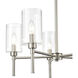 Chastine 5 Light 22 inch Brushed Nickel Chandelier Ceiling Light